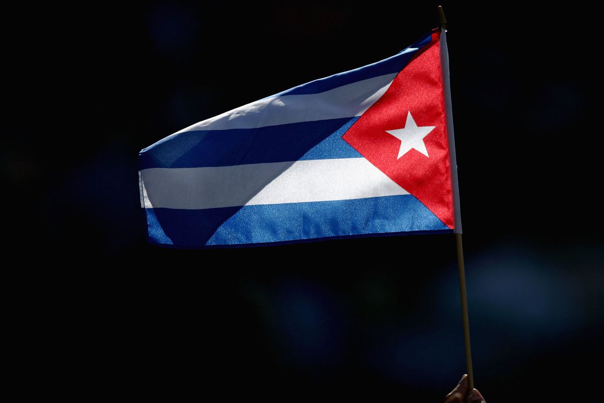 We don't have any photos of Yoan Moncada, so here's a photo of the Cuban flag