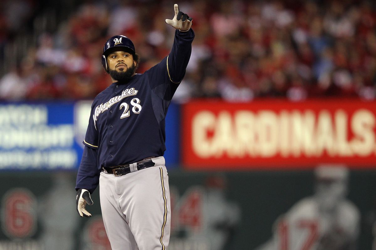 Prince Fielder did a lot of cool things as a Brewer, but he never once hit for an overcycle.
