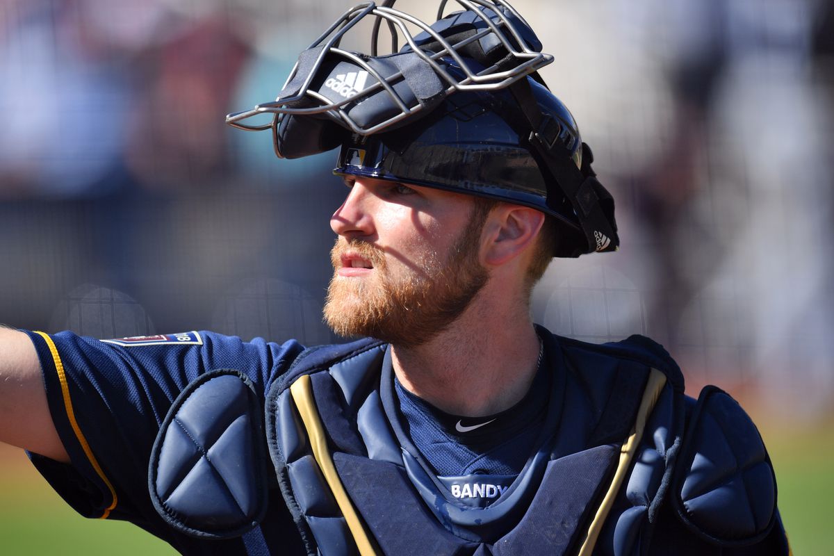 Jett Bandy Brewers Catcher Who Will Hit for Cycle