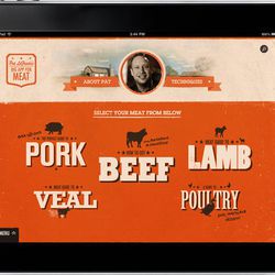 <a href="http://eater.com/archives/2011/12/08/the-ipad-app-pat-lafriedas-big-app-for-meat.php">First Look: Pat LaFrieda's Big App For Meat From ZPZ</a>