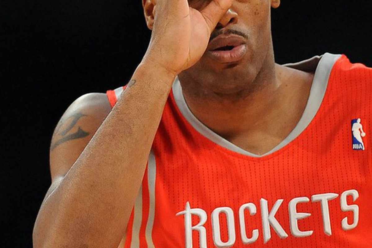 <strong>The best three point shooter on the Rockets. I guess the three goggles/monocle is a Calipari thing.</strong>