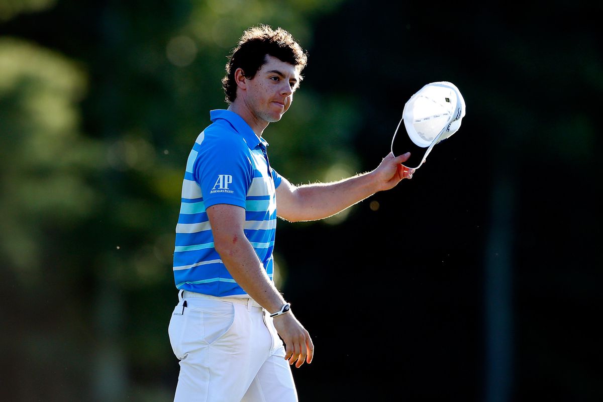 NORTON, MA - SEPTEMBER 03:  Rory McIlroy of Northern Ireland reacts after winning the Deutsche Bank Championship at TPC Boston on September 3, 2012 in Norton, Massachusetts.  (Photo by Jim Rogash/Getty Images)