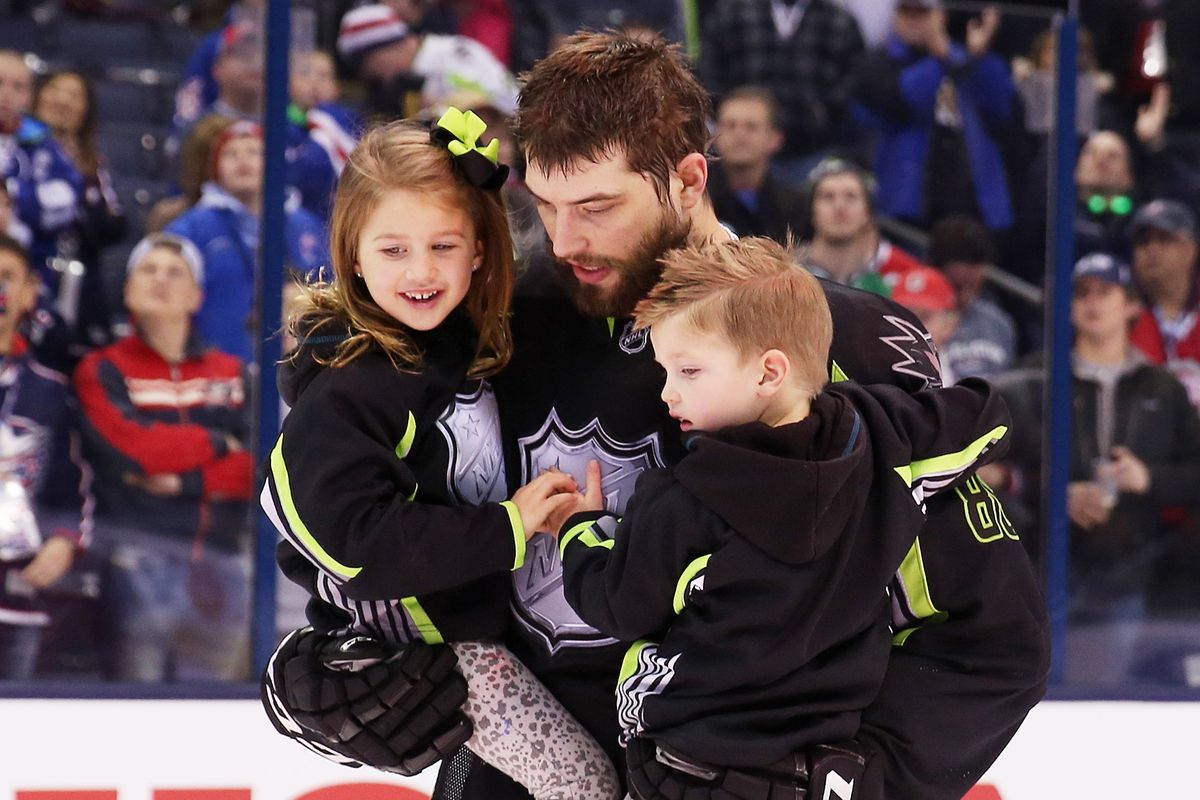 Brent Burns reminds us what the All Star break is all about; Family, Friends, and Fans - Photo Credit