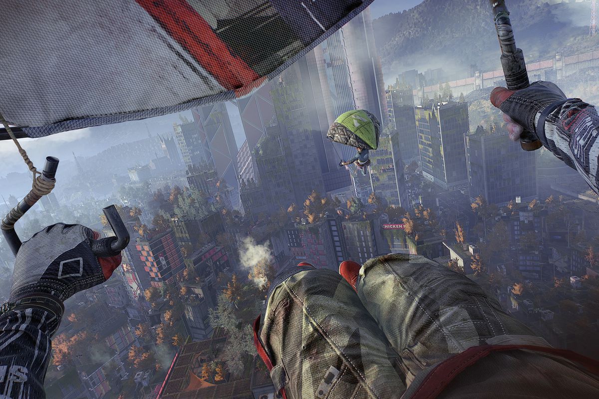 parasailing in dying light 2, first-person view