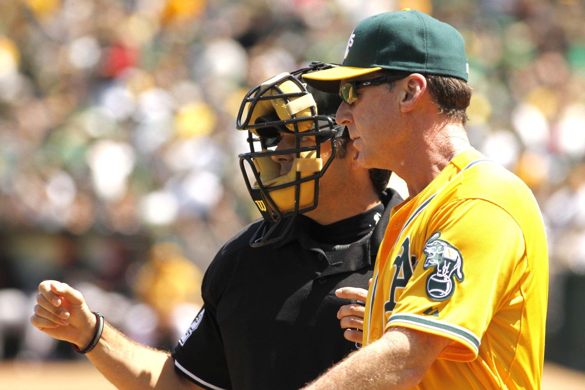 Bob Melvin looked like he meant business, but his team still couldn't get it done. 