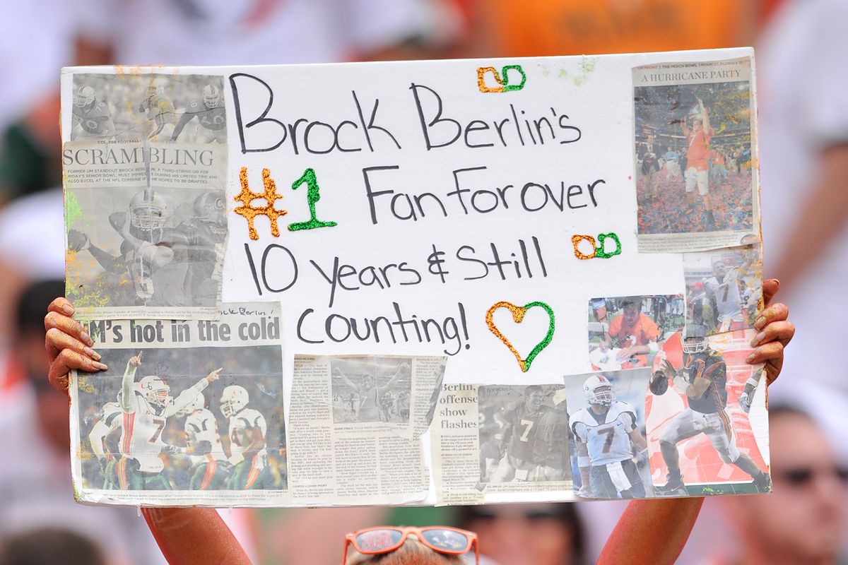 Brock Berlin and his good works against Florida have not been forgotten in South Florida