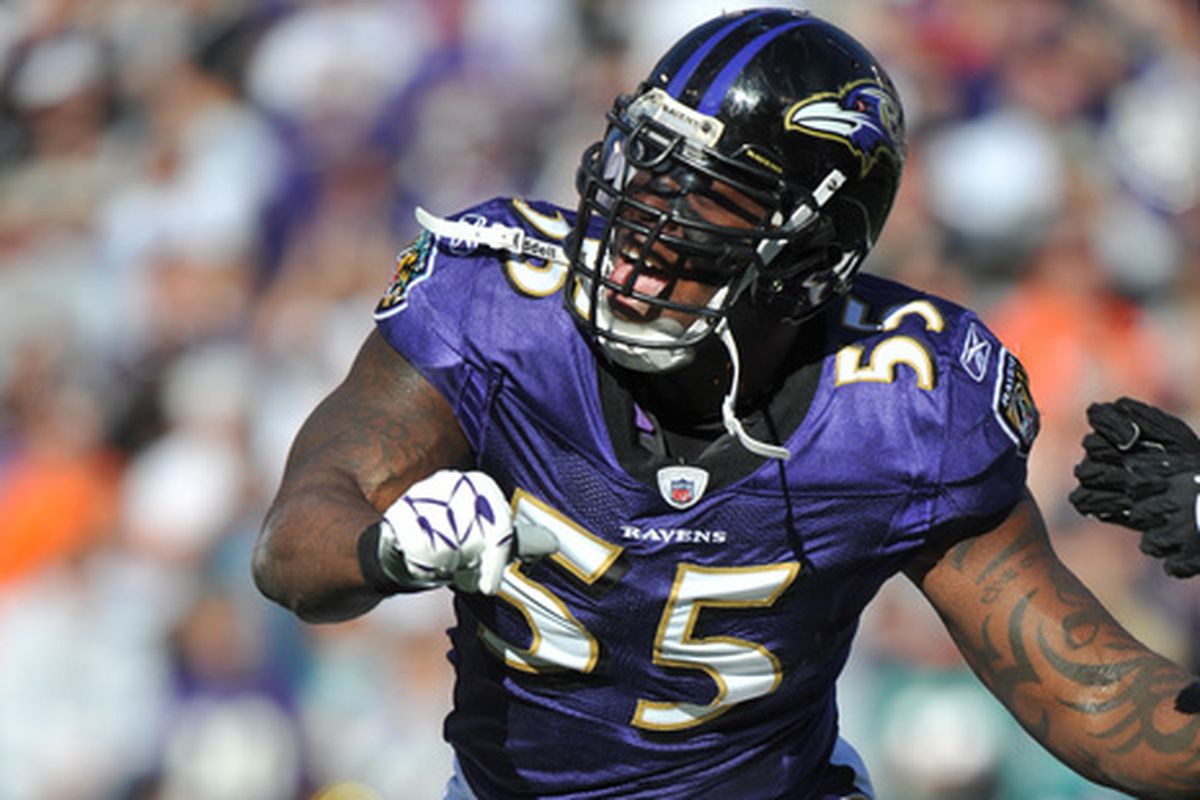 Terrell Suggs mocks rookie fullback Kyle Juszczyk in practice, asking where Vonta Leach is?