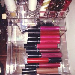 I like to plan out my beauty looks for the week on Sunday night. To make life easier, I keep my favorite lip stains by <b>Sephora</b> in one drawer. Yes, I have one in every color, and I love all of them.