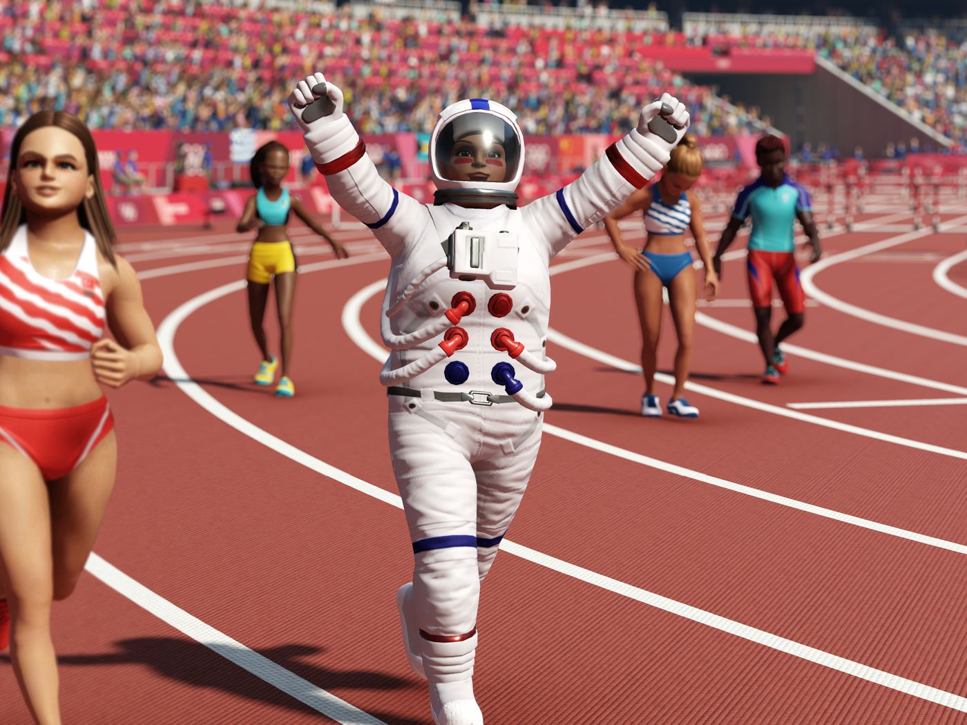 Forældet vækst Kommerciel Tokyo 2020 Olympic Games' wild costumes coming to PS4, PC, Xbox One, Switch  - Polygon