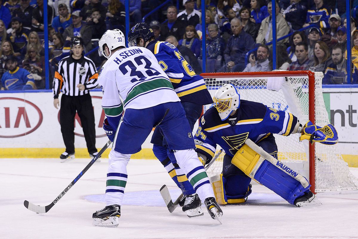 NHL: Vancouver Canucks at St. Louis Blues