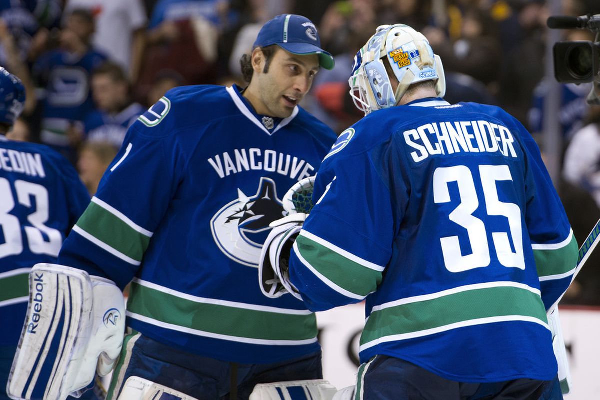 These two have combined for one hell of a resurgence by the Canucks in the stand... ah, hell. It's all Cory Schneider.