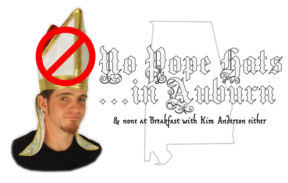 Auburn No Pope Hats