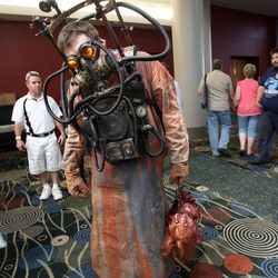 Mike Simpson attends Utah's first Comic Con at the Salt Palace Convention Center in Salt Lake City on Thursday, Sept. 5, 2013.