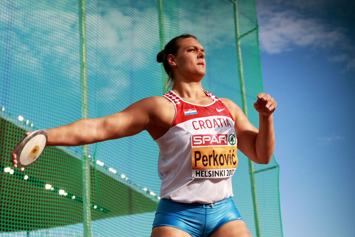 Sandra Perkovic will be one of 107 Croatian athletes at the Games, where she will compete in the discus. She won gold at the 2012 European Championships. (Photo by Alexander Hassenstein/Bongarts/Getty Images)