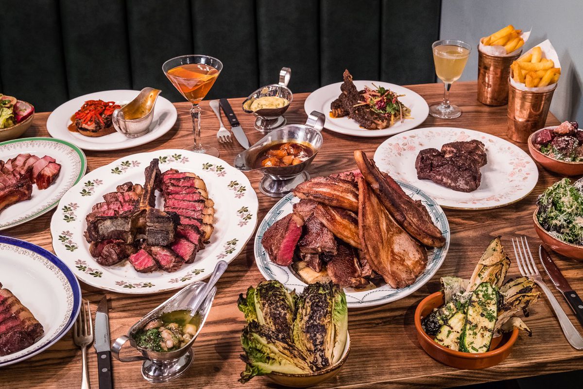 London’s best Sunday roasts: Blacklock steakhouse’s spread of steaks, lamb chops and pork chops