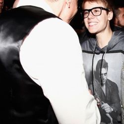 Justin Bieber arrives at the Dolce & Gabbana party in Milan
