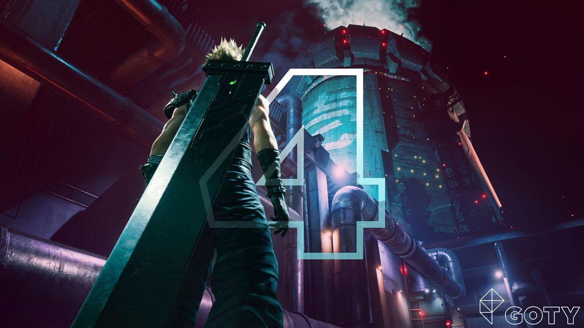 Lead art from Final Fantasy VII remake with the number 4
