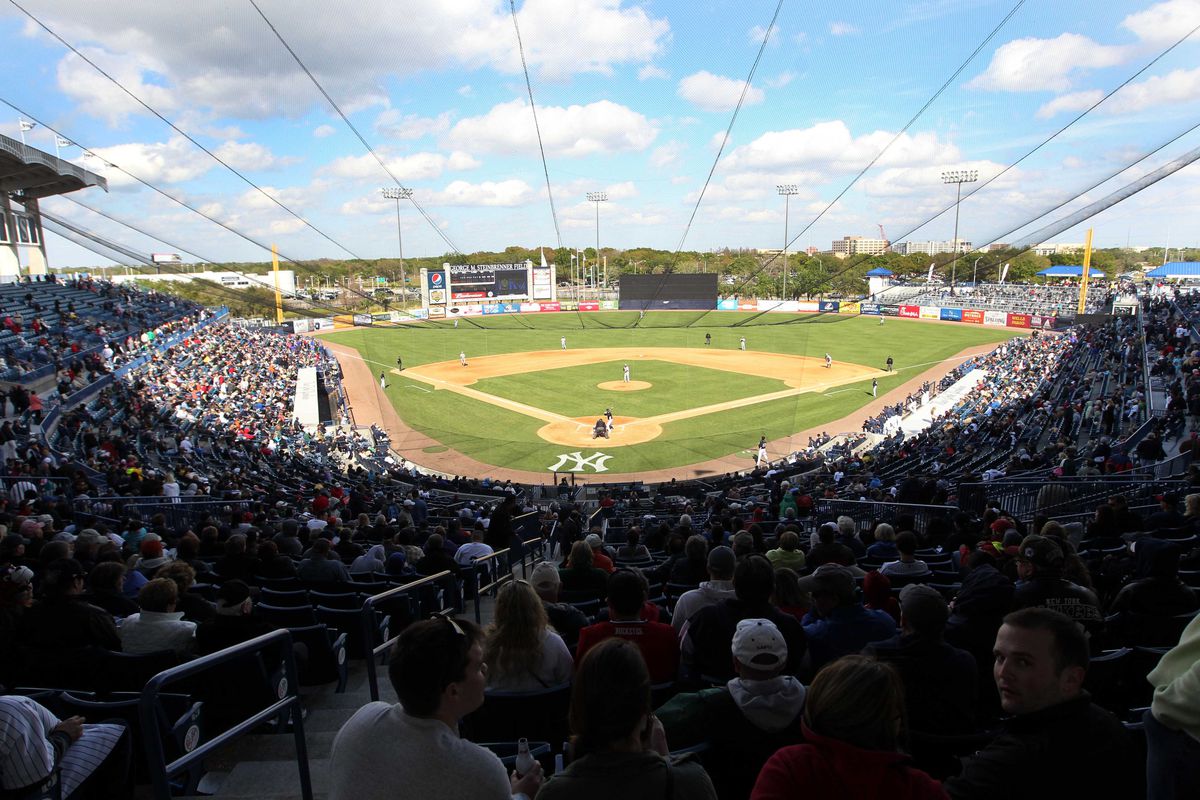 Steinbrenner Field hasn't been as crowded this season.
