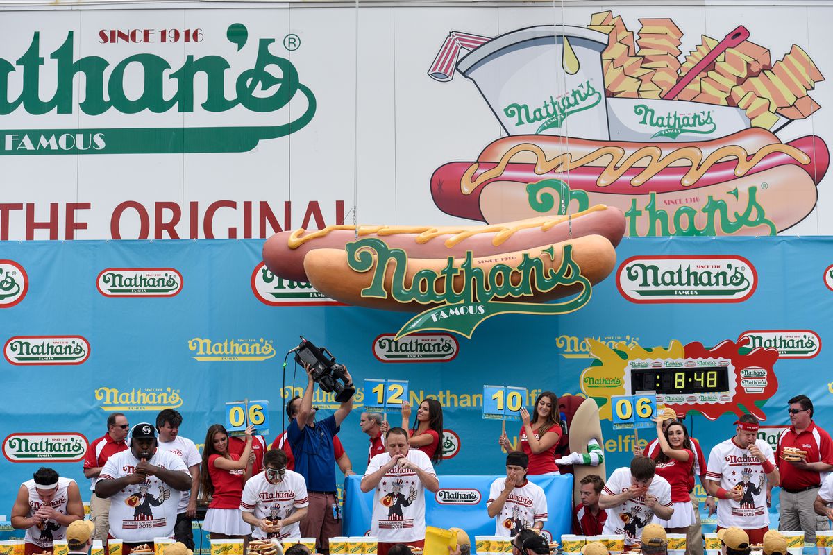 Annual July 4th Hot Dog Eating Contest Held At Nathan's On Coney Island
