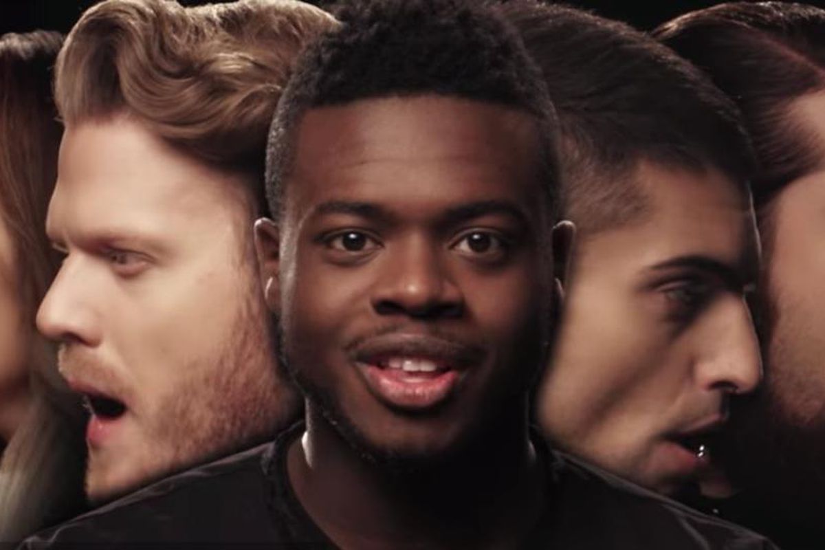 The five members of Pentatonix sing in their latest YouTube video.