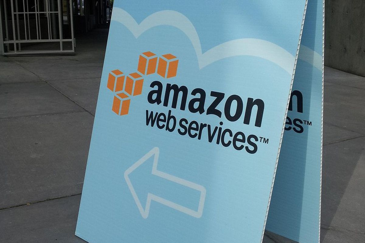Amazon Web Services sign 