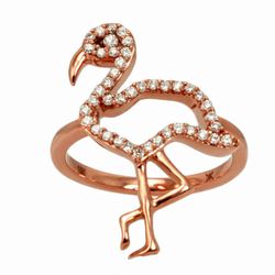Flamingo Pete <a href="http://www.khaikhaijewelry.com/shop/flamingo-pete-ring/#!prettyPhoto">ring</a>, $1,630 on khaikhaijewelry.com.