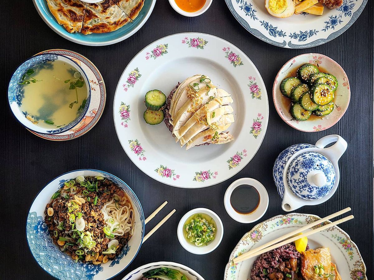 An array of Taiwanese dishes