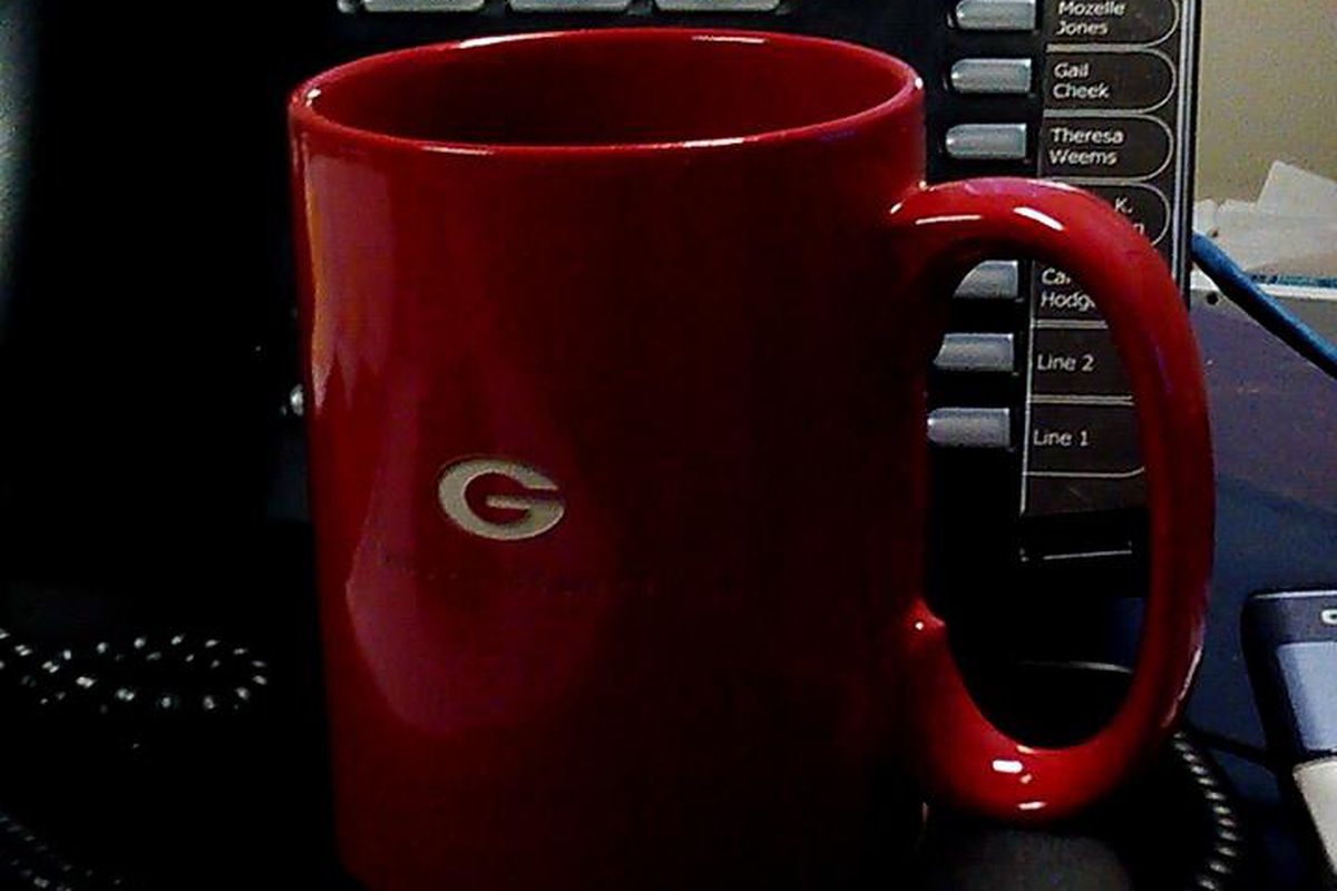 On the plus side, I got a new coffee mug last week! (Photo credit: me.)