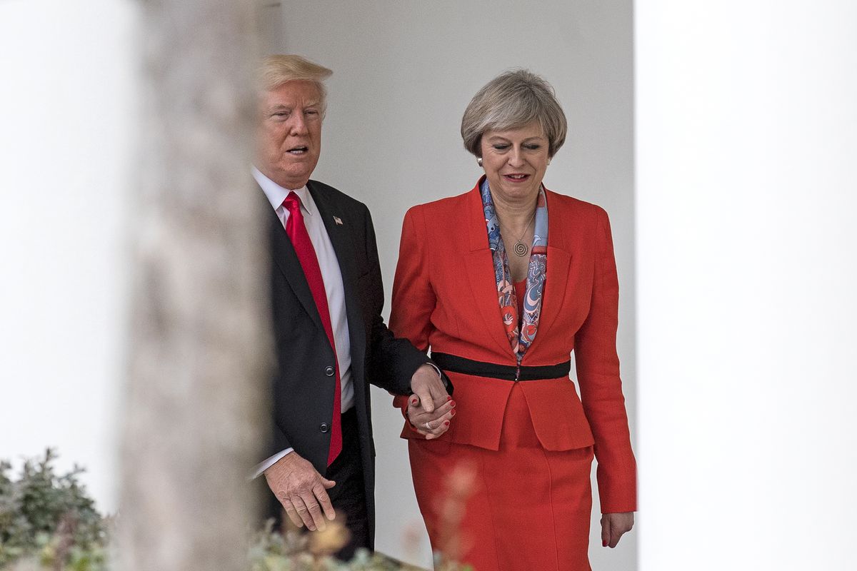 President Trump Meets With British PM Theresa May At The White House