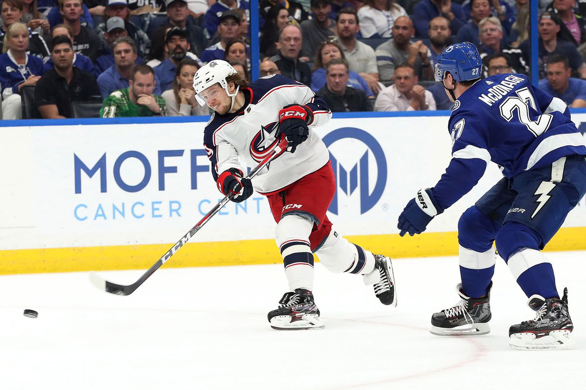 NHL: Stanley Cup Playoffs-Columbus Blue Jackets at Tampa Bay Lightning