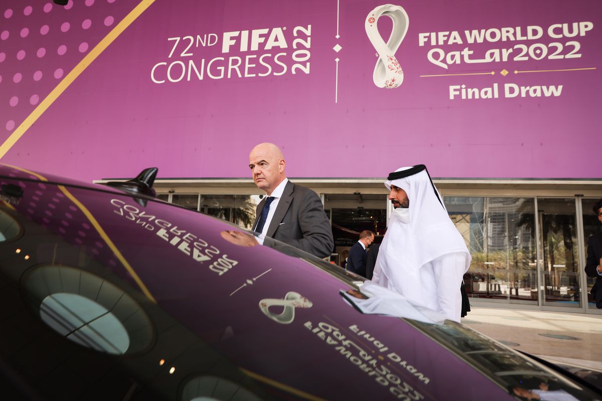 Before the draw for the 2022 World Cup in Qatar