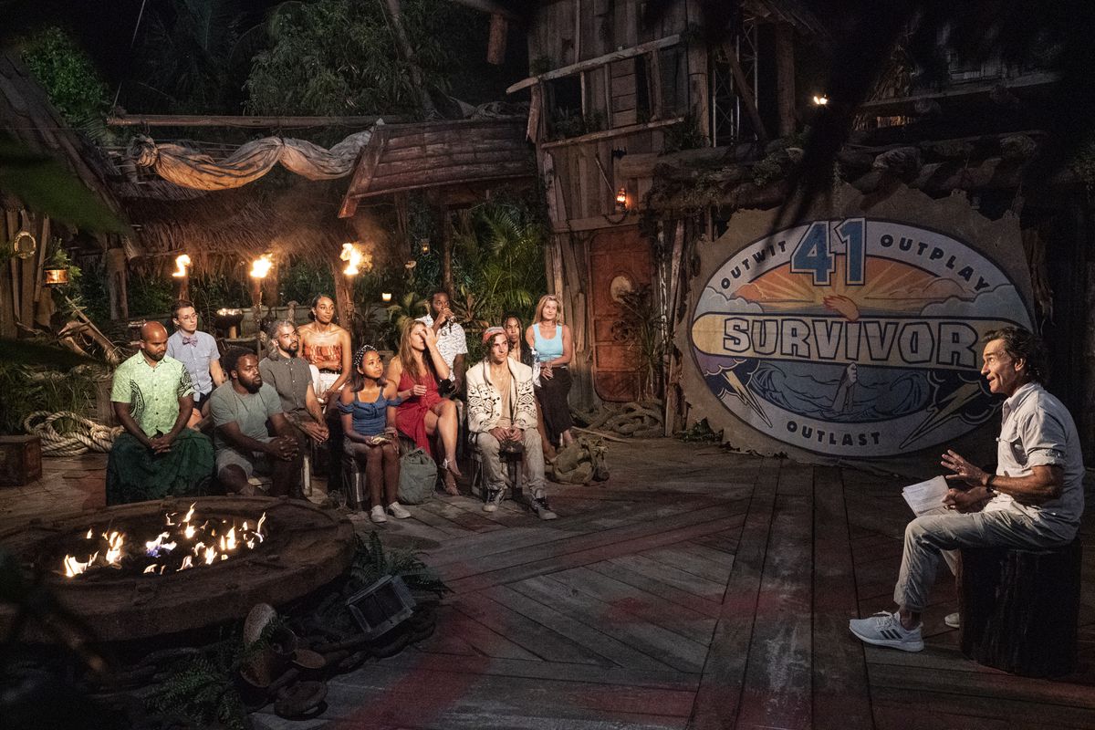 After a dangerous season filled with new twists, only five castaways remain and must battle is out for the title of Sole Survivor and the $1 Million prize, on the two-hour season finale of SURVIVOR followed by an after show hosted by Jeff Probst, on Wednesday, Dec. 15 on the CBS Television Network.Pictured L to R: Naseer Muttalif, Evvie Jagoda, Deshawn Radden, Ricard Foye, Shantel Smith, Erika Casupanan, Tiffany Seely, Danny McCray, Xander Hastings, Liana Wallace, Heather Aldret and Jeff Probst.