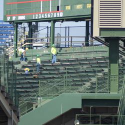 1:51 p.m. Another view of the upper center field section -