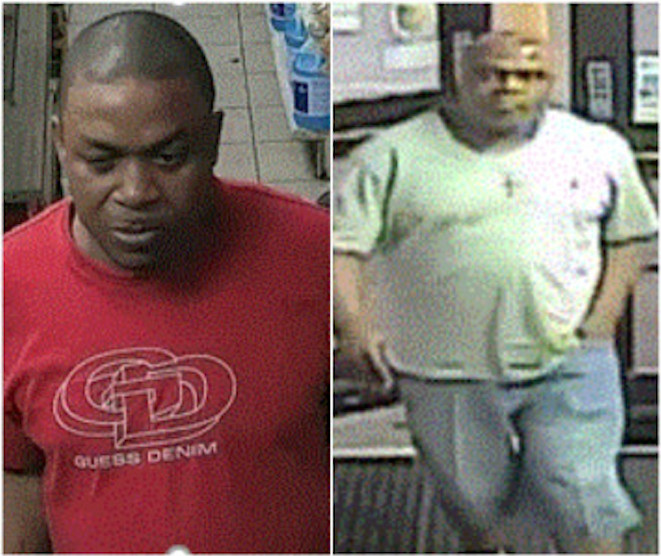 Surveillance Images of two suspects who allegedly sparked a fire last year at Super Giant Grocery at 5147 West Division. | ATF