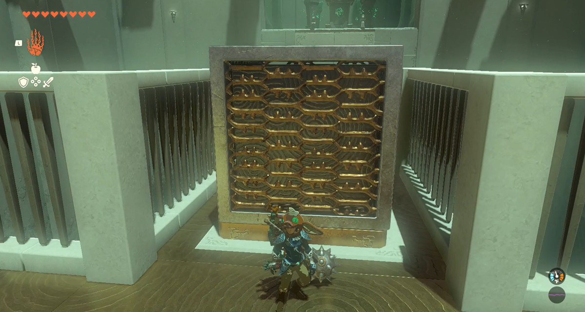 A block sitting on the moving platform in The Legend of Zelda: Tears of the Kingdom