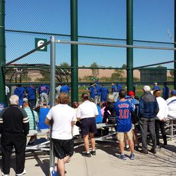 The crowd watching BP. There were nearly this many at each of the four fields - 