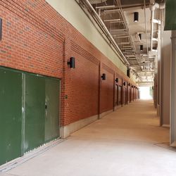 Looking west down the left-field concourse - 
