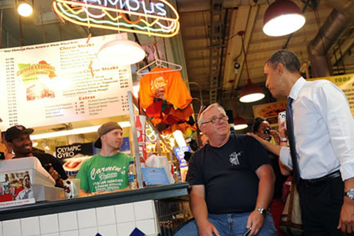 President Obama at Spataro's at the RTM 