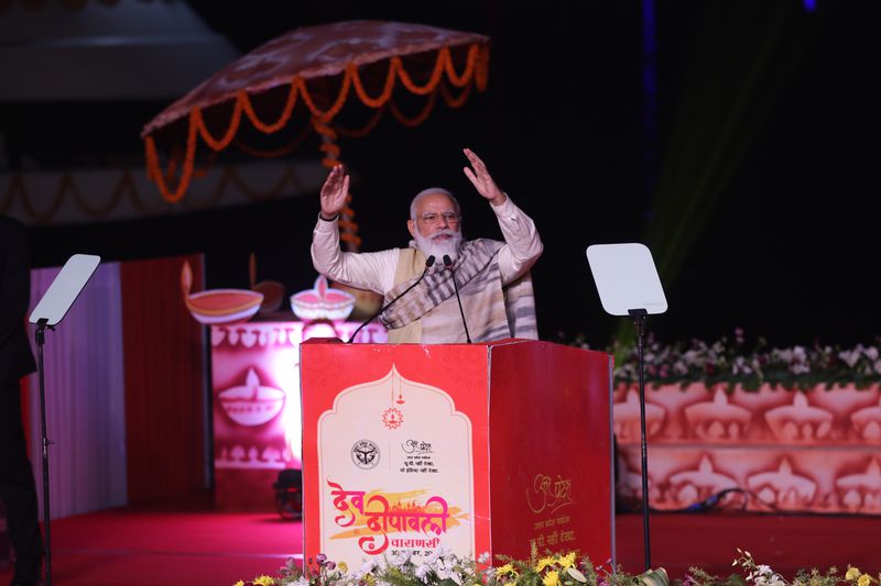 Indian prime minister Narendra Modi In Varanasi, India