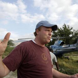St George businessman Jeremy Johnson has three of his helicopters operating to bring supplies and medical personelle to the the victims of an  earthquake  in Port-au-Prince, Haiti, Wednesday, Jan. 20, 2010.