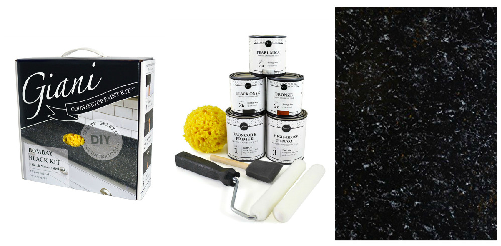 <p>We like the look of Bombay Black faux stone. Get everything you need to learn this decorative painting technique in one box. <a href="https://www.amazon.com/gp/product/B0034IHY5O/ref=as_li_qf_asin_il_tl?ie=UTF8&amp;tag=hisldousent-20&amp;creative=9325&amp;linkCode=as2&amp;creativeASIN=B0034IHY5O&amp;linkId=8d1c1115be597d4b2dc01b52ec6045dc" target="_blank"><em>About $80; Amazon</em></a></p>