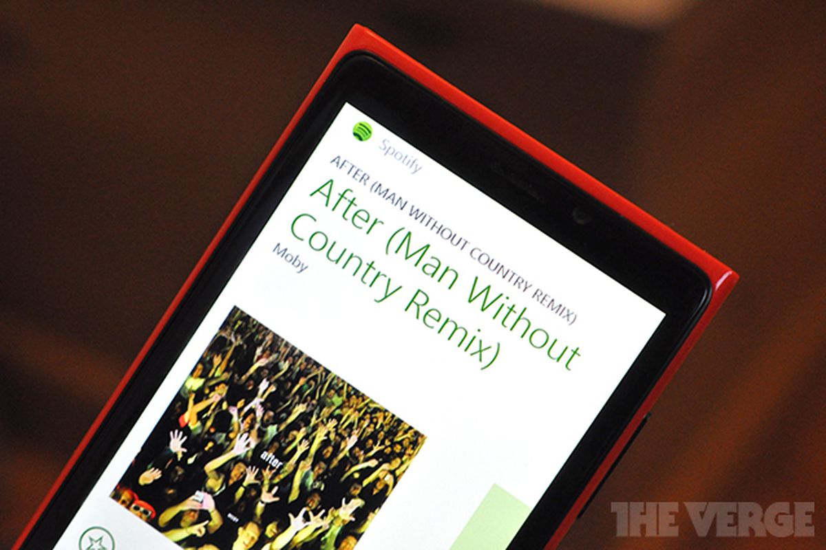 Spotify Windows Phone 8 stock