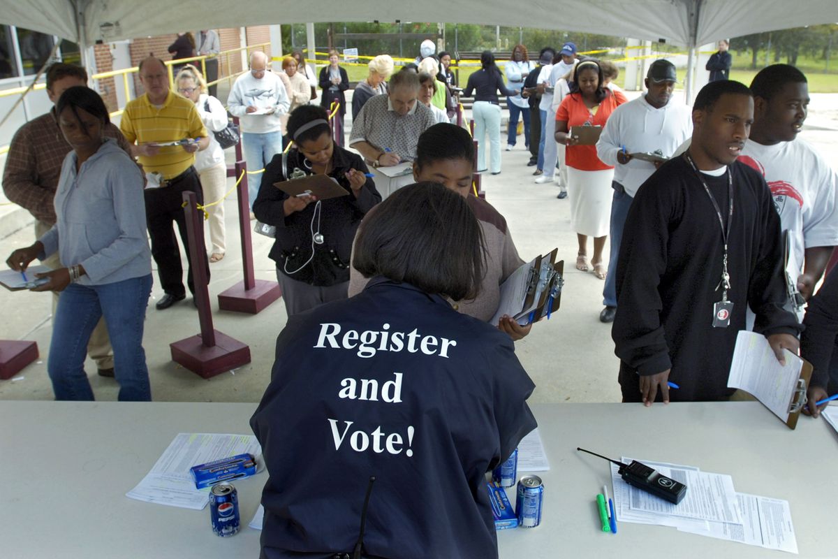Voting in Savannah, Georgia in 2008