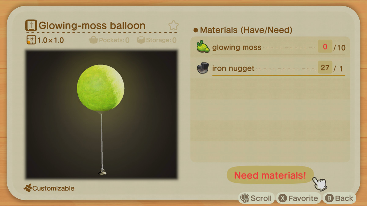 A New Horizons recipe for a Glowing-moss Balloon