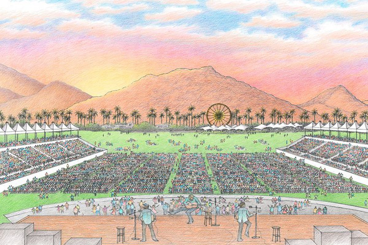 A rendering for the upcoming Desert Trip
