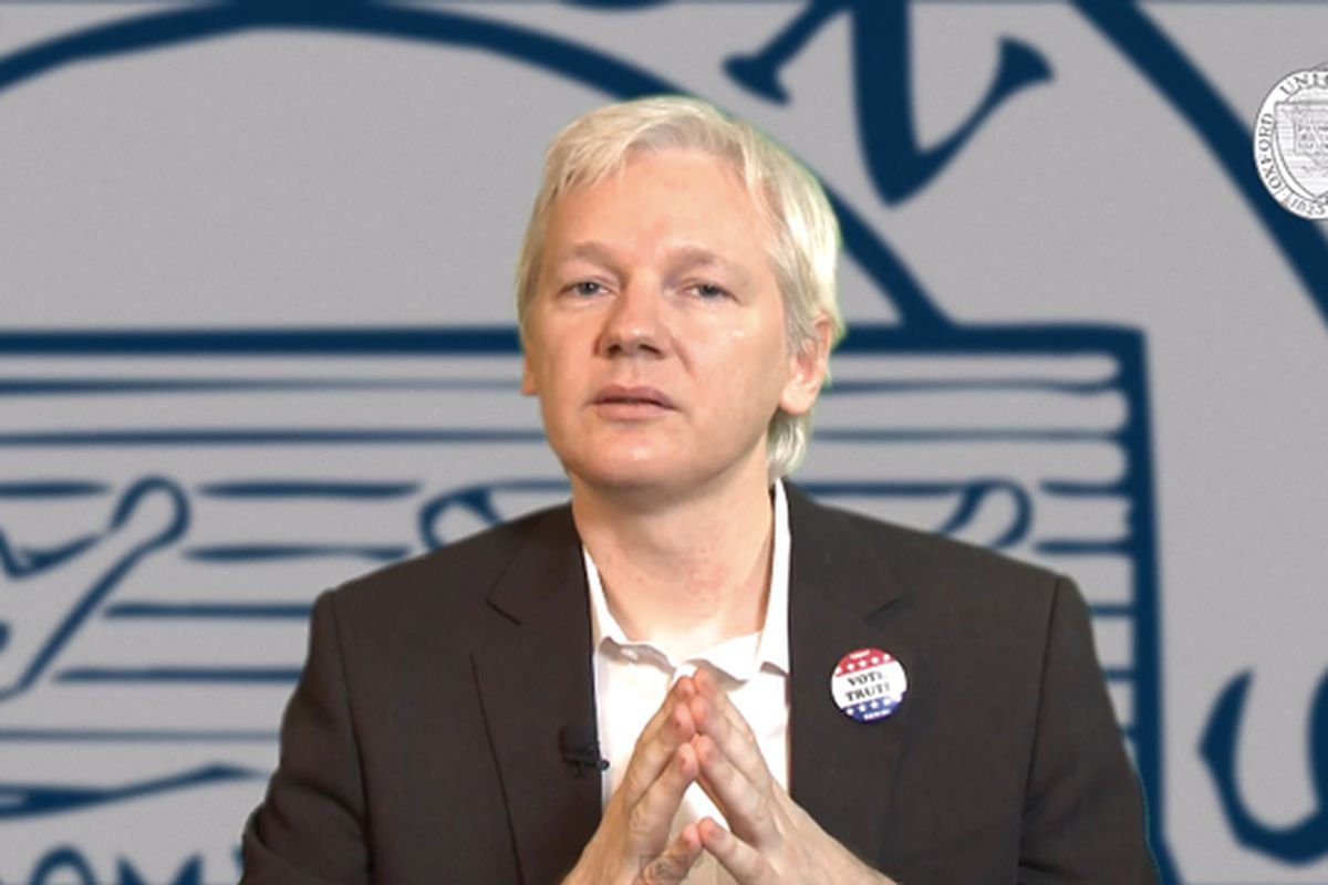 Julian Assange Oxford Union