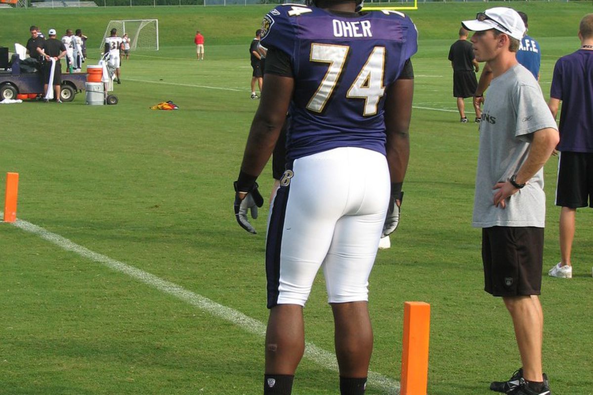 Oher in Training Camp