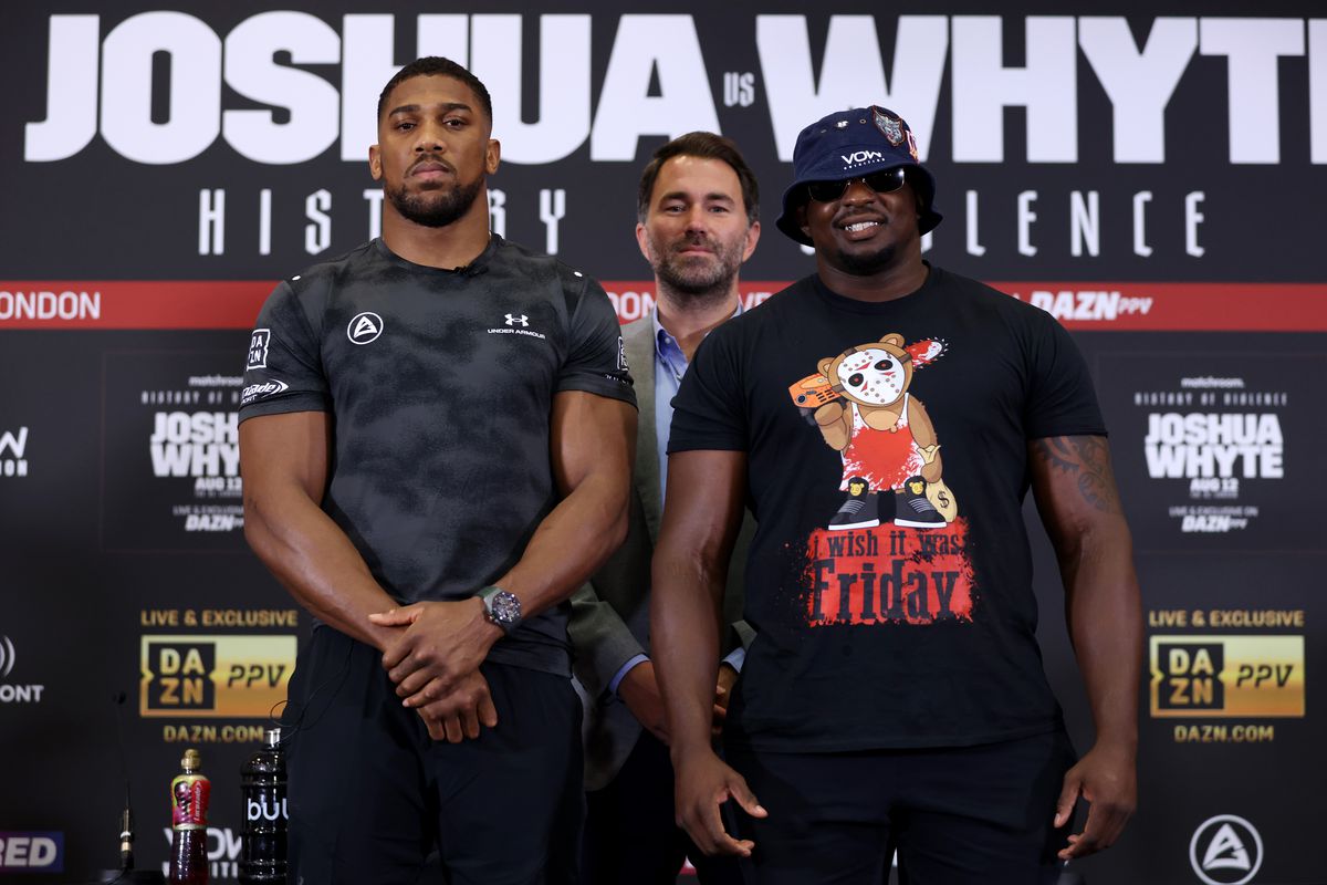 Anthony Joshua rematches Dillian Whyte at London’s O2 next month.