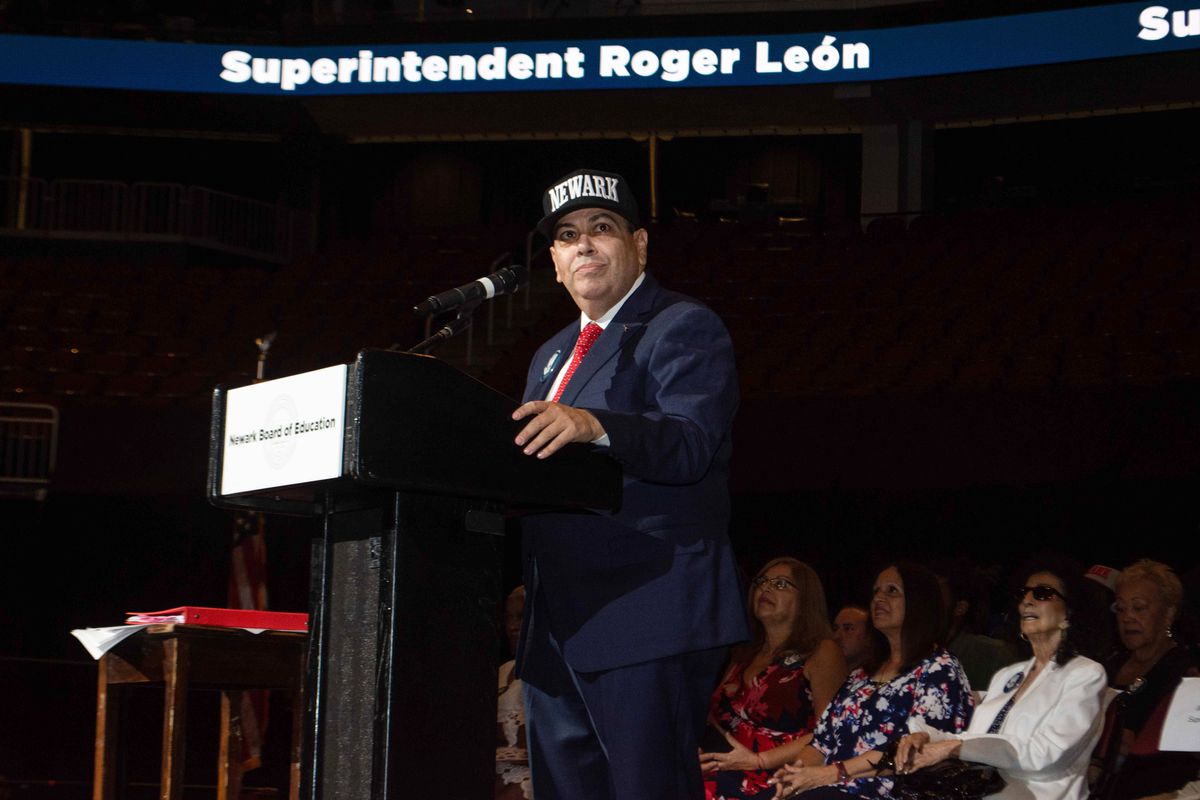 A few weeks after taking the reins of the Newark school system last July, Roger León told thousands of district employees: "I'm the boss."