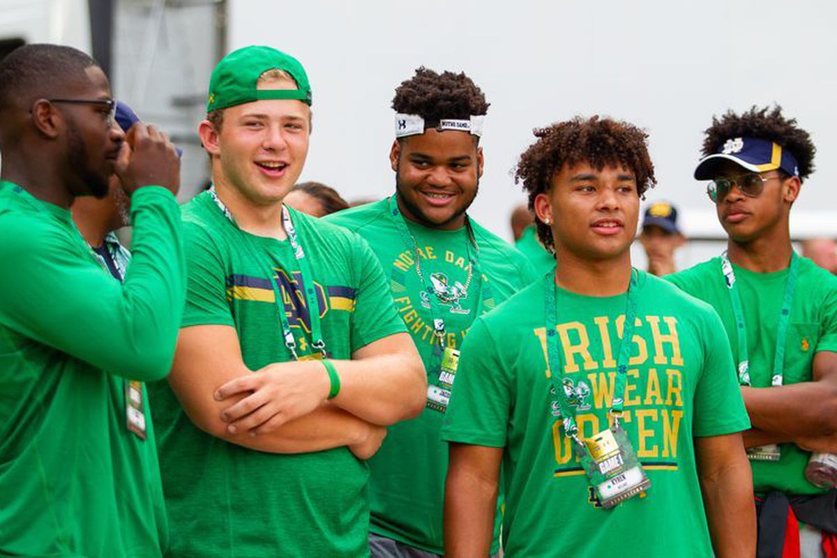 Hunter Spears, Jacob Lacey, Kyren Williams notre dame